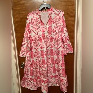 NWT Patterned Tiered MIDI Dress